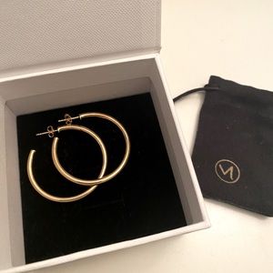 Mejuri Gold Vermeil Tube Hoops